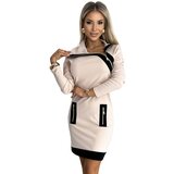 Numoco Two-tone dress with three zippers | Shoptok.si