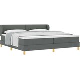  Krevet s opruga kutije Tamno siva 200 x 200 cm tkanina | shoptok.hr