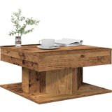 vidaXL Kava miza Old Wood 55x55x30 cm Inženirski les | Shoptok.si