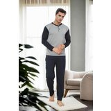 Dewberry J2580 Mens Jacquard Pyjama Set-GREY | Shoptok.si