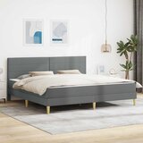  Okvir kreveta s madracem Tamno siva 180 x 200 cm tkanina | shoptok.hr