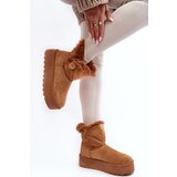 Boto Women's Platform Snow Boots with Faux Fur Camel Wikas | Shoptok.si