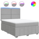  Krevet box spring s madracem svjetlosiva 160x200 cm tkanina | shoptok.hr