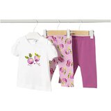 Mayoral komplet 3v1 (2x pajkice, majica) mauve | Shoptok.si