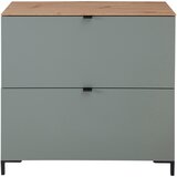 Voleo viseča omara za čevlje žajbljevo zelena, hrast artisan | Shoptok.si