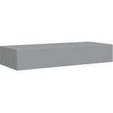  Zidna polica s ladicom siva 60 x 23,5 x 10 cm MDF | shoptok.hr