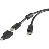 Renkforce DisplayPort Priključni kabel [1x Muški konektor DisplayPort - 1x Muški konektor Mini DisplayPort] 1.80 m Crna Cijene