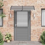 Nadstrešnica za vrata crna 350 x 75 cm polikarbonatna | shoptok.hr