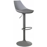 Casa Selección Sivi barski stoli v kompletu z nastavljivo višino 2 ks iz umetnega usnja (višina sedeža 56,5 cm) –