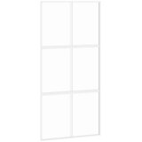  Klizna vrata bijela 102,5x205 cm od kaljenog stakla i aluminija | Eponuda.ba