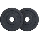 set plastičnih olimpijskih tegova 10 kg (2 x 5 kg)