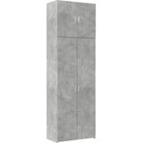  Visoka komoda boje betona 80x42,5x249 cm od konstruiranog drva | shoptok.hr