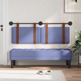  Držeće uzglavlje Zidne Traper plava 150 x 55 x 5 cm Antikni PU - Trapere plave boje 140 cm bez LED | shoptok.hr