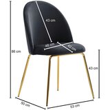 MID.YOU STOL, tekstil črna | Shoptok.si