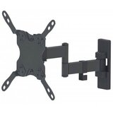 Manhattan Stenski nosilec roka 13''-42'' 20kg, tro sklepni, naklon +5° do -12°, črne barve | Shoptok.si