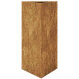 Furnova Vrtno korito trikotnik 40x40x75 cm vremensko odporno jeklo, (21921484) | Shoptok.si