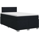  Boxspring krevet s madracem Crna 120 x 200 cm Tkanina | shoptok.hr