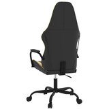 vidaXL Masažni gaming stol črno in zlato umetno usnje | Shoptok.si