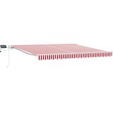 vidaXL Tenda Crvena i bijela 400 × 300 cm Tkanina i čelik | shoptok.hr