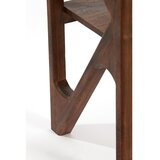 Light & Living Stranska mizica s stekleno mizno ploščo v naravni barvi 41x119 cm Yuki – | Shoptok.si