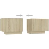 TV ormarić s LED svjetlima boja hrasta sonome 200 x 35 x 40 cm | shoptok.hr