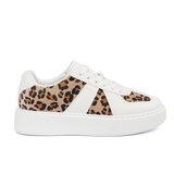 Shelvt White sneakers with leopard print inserts | shoptok.hr