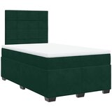  Krevet box spring s madracem tamnozeleni 120x190 cm baršunasti | shoptok.hr