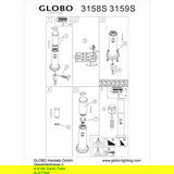 Globo zunanja stoječa svetilka boston (60 w, višina: 110 cm, premer: 12,7 cm, E27, s senzorjem) | Shoptok.si