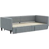  Dnevni krevet na razvlačenje svjetlosivi 90 x 190 cm od tkanine | shoptok.hr