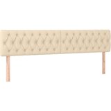  Krevet s oprugama i madracem krem 200 x 200 cm od tkanine | shoptok.hr