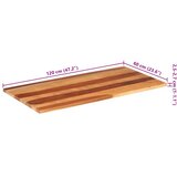 Stolna ploča 120 x 60 x (2,5 - 2,7) cm od masivnog drva bagrema | shoptok.hr