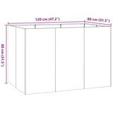  Sadilica maslinastozelena 120x80x80 cm od čelika | shoptok.hr