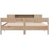 vidaXL Krevet s regalom za knjige bez madraca 180x200 cm od borovine | shoptok.hr
