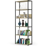 AKORD Industrijski Regal, Črna/Hrast Artisan, (5000332550) | Shoptok.si
