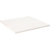 vidaXL Mizna plošča bela 70x70x2,5 cm trdna borovina Cene