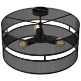  Plafonski luster GLUM 3xE27/60W/230V crne boje | Eponuda.com