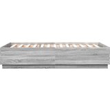  Okvir za krevet s LED svjetlima boja hrasta 120 x 200 cm drveni | shoptok.hr