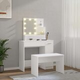  Set toaletnog stolića LED bijeli od konstruiranog drva | shoptok.hr