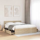  Krevetna konstrukcija s uzglavljem 2 pcs Sonoma 153 x 203 cm | shoptok.hr