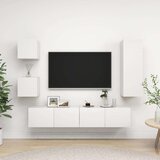  5-dijelni set TV ormarića bijeli od iverice Cijene