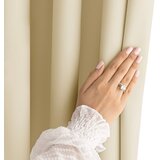 Restilo zasłona CARLI kolor ciepły beż gładki styl klasyczny przelotki srebrne materiał oxford 140x250 | shoptok.hr