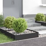  Ograda oko Travnjaka 4 kom. 60 x 60 x 20 cm Čelik Crna | shoptok.hr