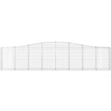  Obokane gabion košare 7 kosov 400x30x80/100 cm cinkano železo Cene
