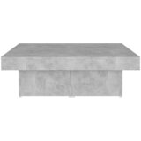  Stolić za kavu boja betona 90 x 90 x 28 cm konstruirano drvo | Eponuda.com