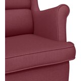  Stolica za ljuljanje 74x90x102 cm od tkanine crvena boja vina | shoptok.hr