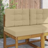  Jastuk za vanjsku sofU 2 pcs Bež Poliester - Bež 60 x 60 cm 1x sjedalo +1x naslon (3D s bartagom) | shoptok.hr