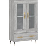Maison Chic Visoka omara - Komoda - Predalnik siva sonoma 69,5x31x115 cm inženirski les, (21720726) | Shoptok.si