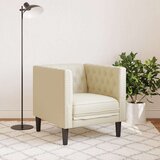  Fotelj chesterfield krem umetno usnje | Shoptok.si