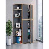 Livetastic KOTNI REGAL 33/183/33 cm antracit, medeni hrast | Shoptok.si