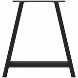  Noge za blagovaonski stol A-oblika 2 kom Crne 80 x (72-73) cm Čelik | shoptok.hr